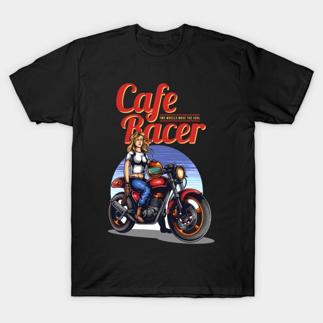 BIKER MOTORCYCLE T-Shirt by ReignGFX